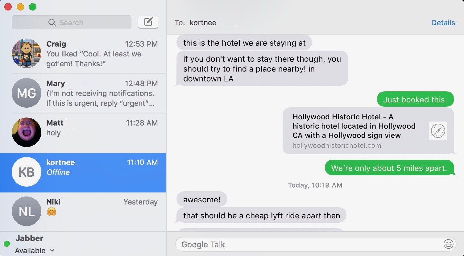 android messages for mac